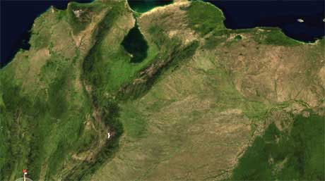 Ramal de  los Andes en Venezuela