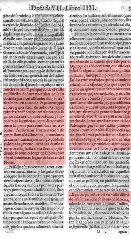 Texto de Herrera sobre PÉrez de Quesada