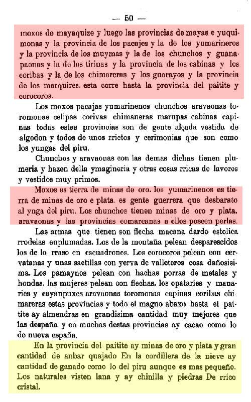 Paitite, chunchos, moxos